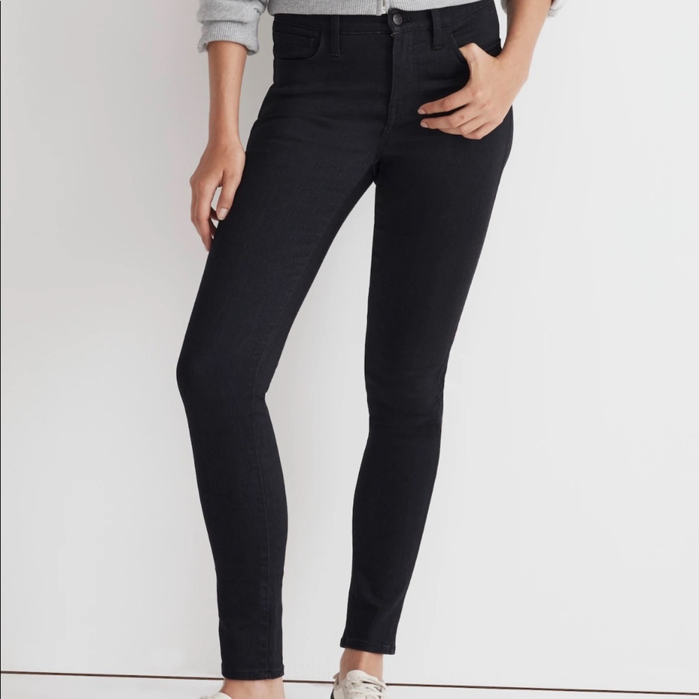 Madewell black roadtripper 9” high rise